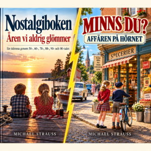 två nostalgiböcker med gul blixt